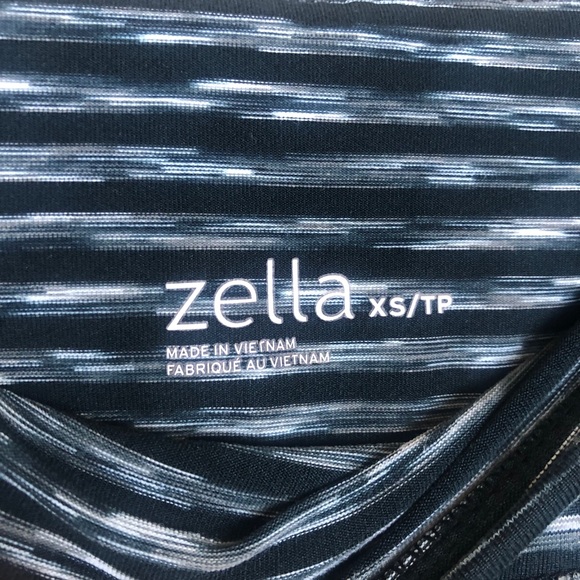 Zella striped full length leggings yoga exercises soft XS - Picture 2 of 6